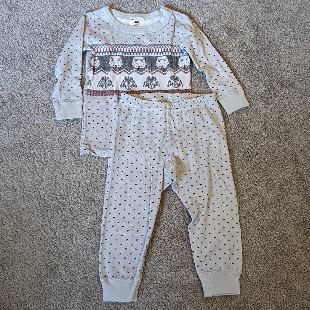 Hanna Andersson Star Wars Darth Vader long john pjs, size 18-24 months (…